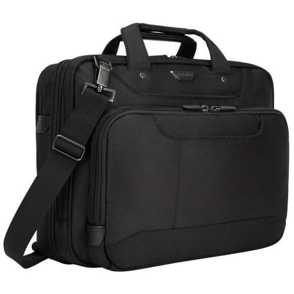 Targus Laptop Case Checkpoint Friendly Air Traveler Black Shoulder Strap Bag - Picture 1 of 14